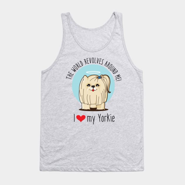 I love my Yorkie Tank Top by RebecaZum